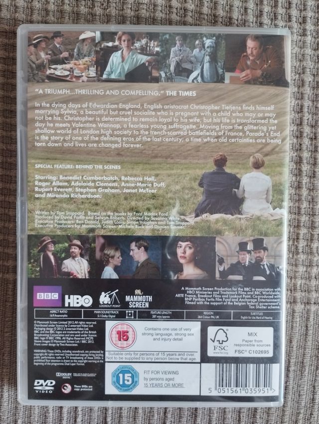 Parade's End DVD EN INGLÉS, con B. Cumberbatch