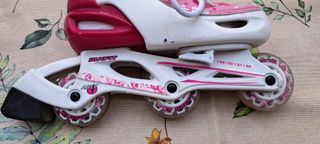 Patines línea, casco y protecciones