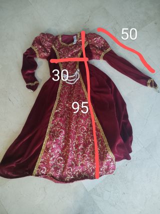 Disfraz reina de las nieves talla 9/10