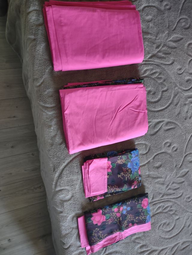 Set lenzuola matrimoniali rosa floreali