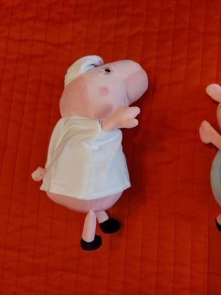 mochila peluche pig y 3 peluches