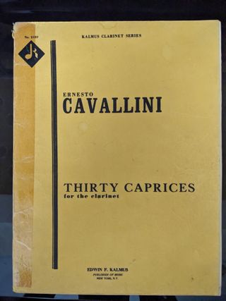 Ernesto Cavallini Thirty Caprices para clarinete