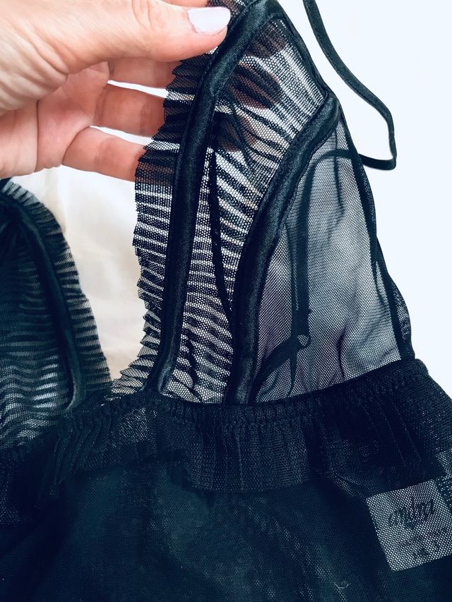 Top nero lingerie marca Andra NUOVO