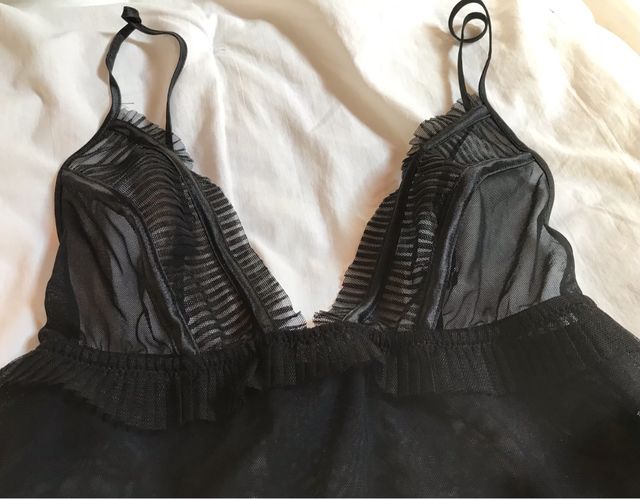 Top nero lingerie marca Andra NUOVO