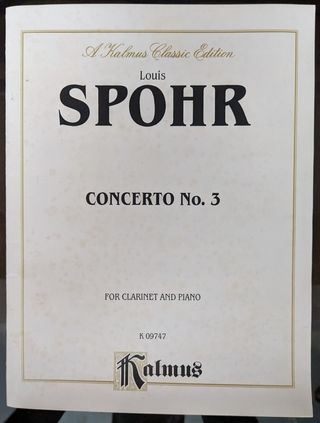 Louis SPOHR CONCERTO No. 3 para Clarinete
