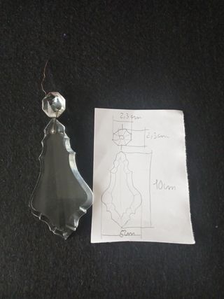 Lote lagrimas cristal