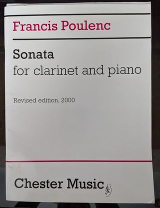 Francis Poulenc Sonata for clarinet and piano