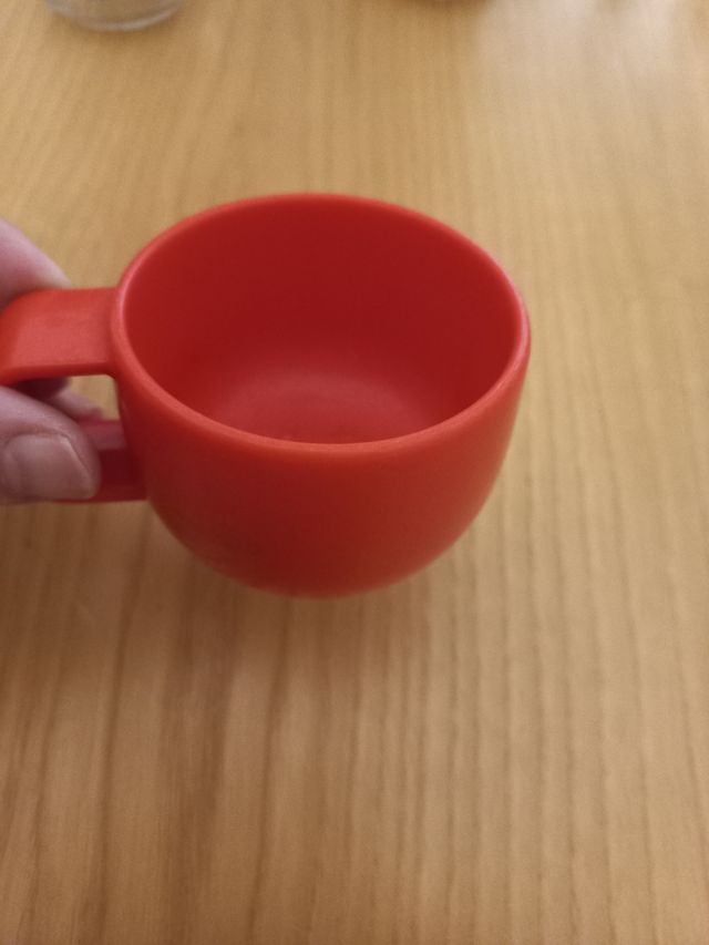 Tazzina caffè vintage anni '70 arancione