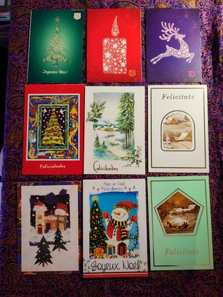 Postales vintage navidad