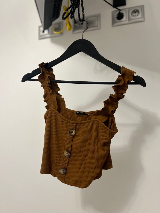 Top tirantes marron