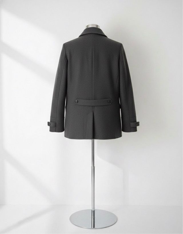 Abrigo hombre Pull&Bear gris marengo talla L