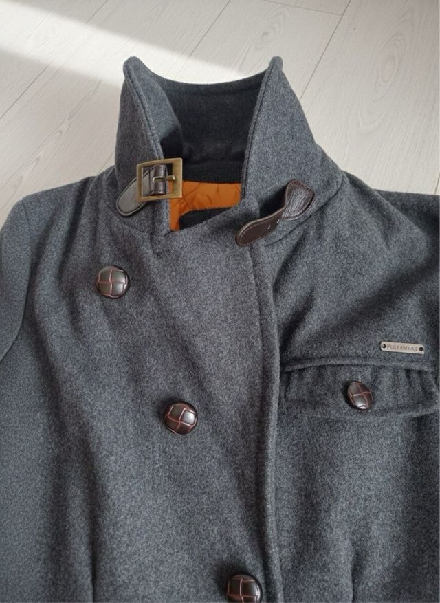 Abrigo hombre Pull&Bear gris marengo talla L