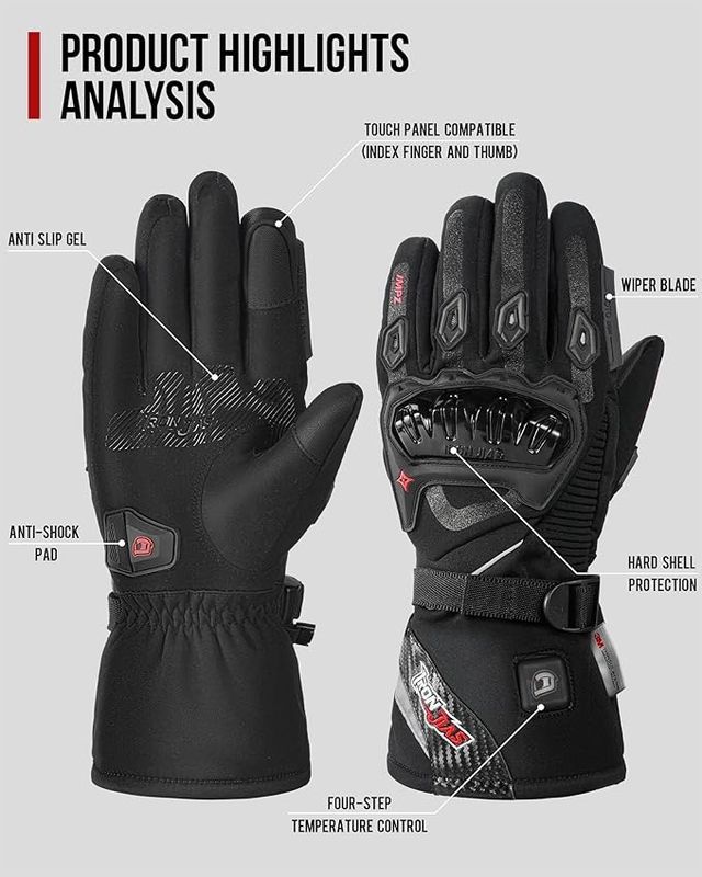 Guanti da moto riscaldati XL