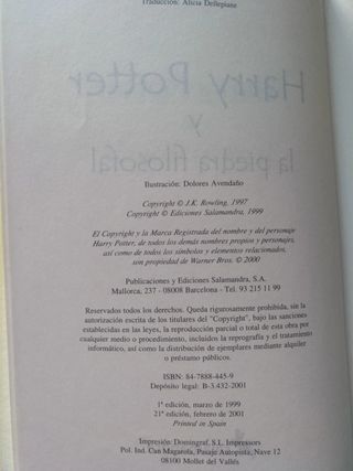 Harry Potter y la piedra filosofal