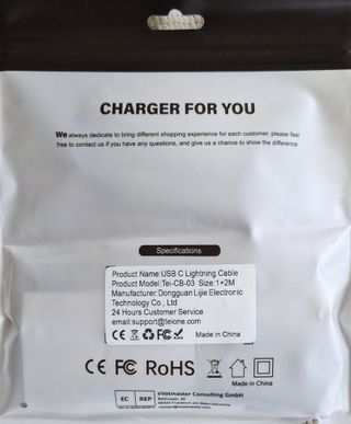 2 Cables de Carga Rápida USB C a iPhone