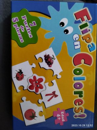 Puzles para aprender colores