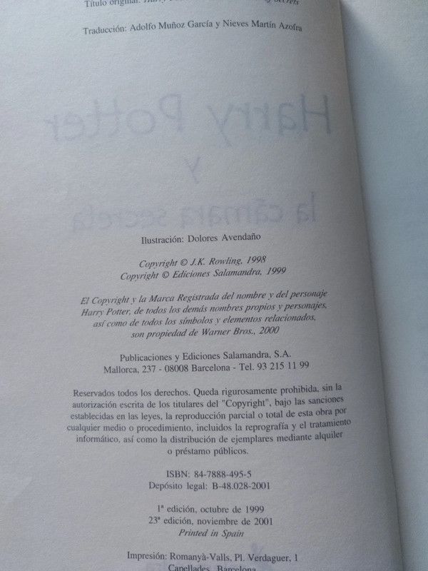 Harry Potter y la cámara secreta