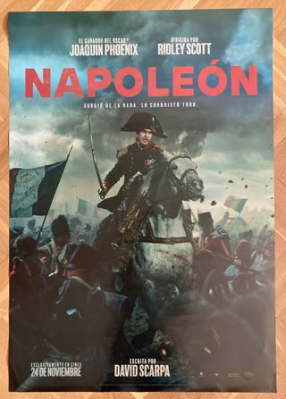 poster cine Napoleon. Joaquin Phoenix