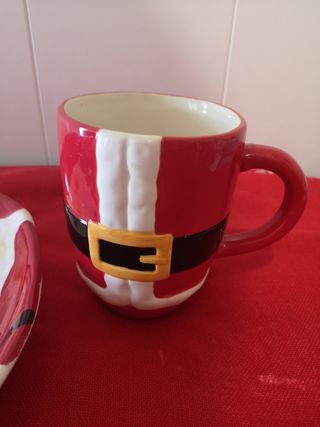 Plato y taza Navidad