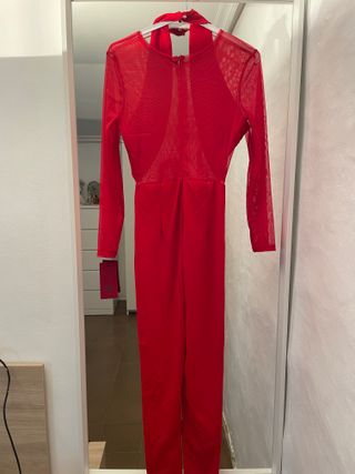 Mono rojo transparente