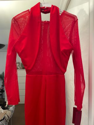 Mono rojo transparente