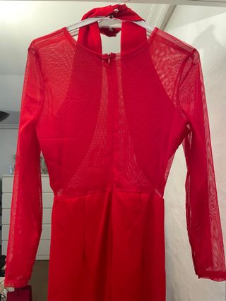 Mono rojo transparente