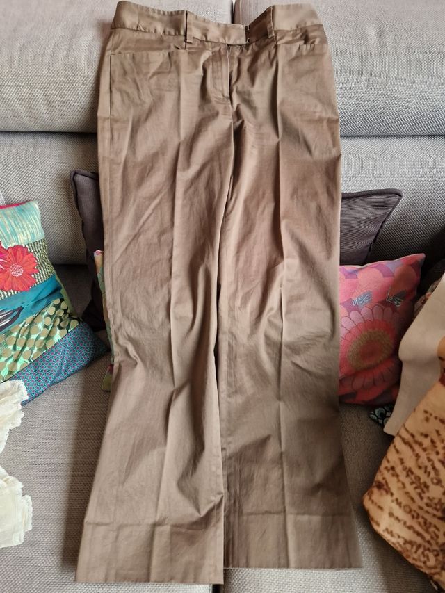 Pantalón marrón Massimo Dutti Woman