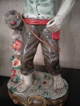 Pescador figura artesana x2