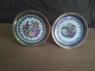 Coppia di piatti Limoges Fragonard
