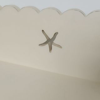 Espejo pared madera blanco