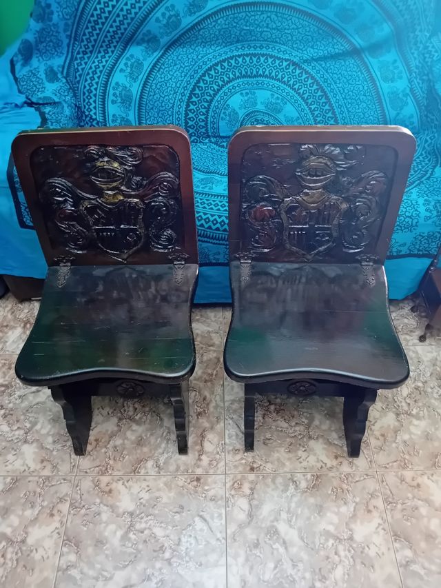 son muy antigua y madera caoba sello militar