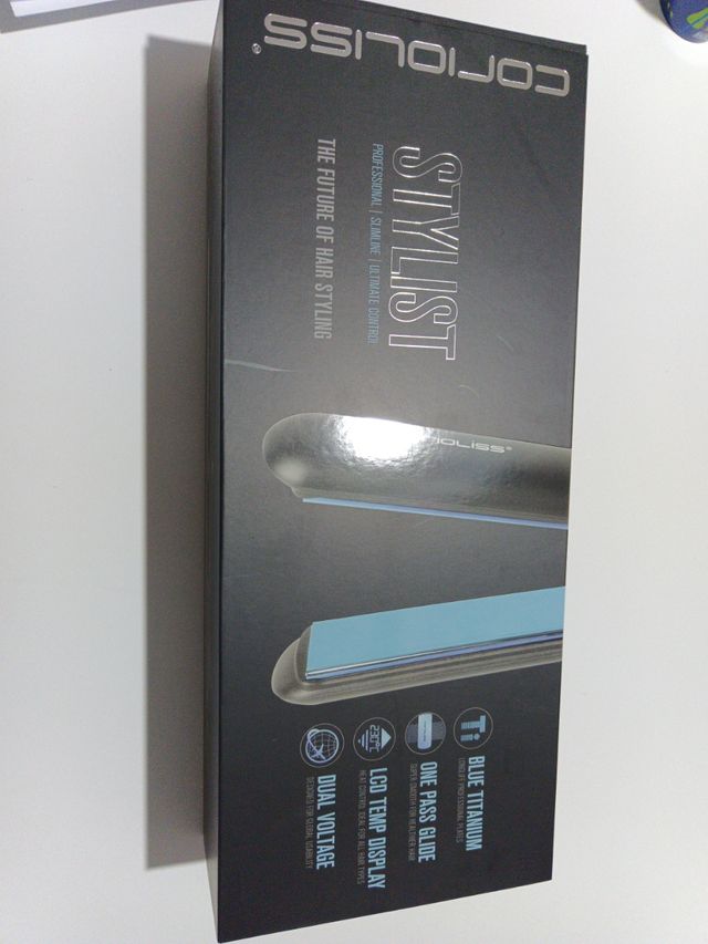 Plancha pelo Stylist Blue Titanium Corioliss