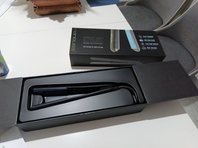 Plancha pelo Stylist Blue Titanium Corioliss