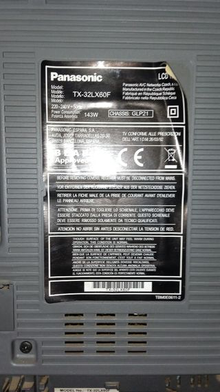 Televisión panasonic 42"+ TDT