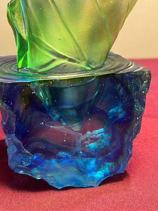 Pieza de cristal numerada Liu Li