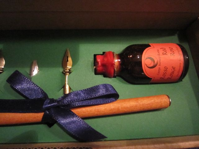 set pennini con inchiostro