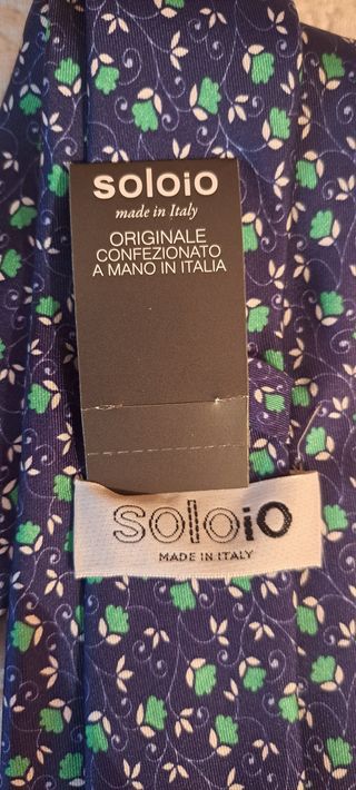 Corbata italiana marca Soloio sin estrenar