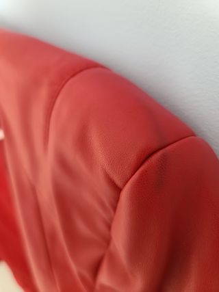 Cazadora piel roja Zara