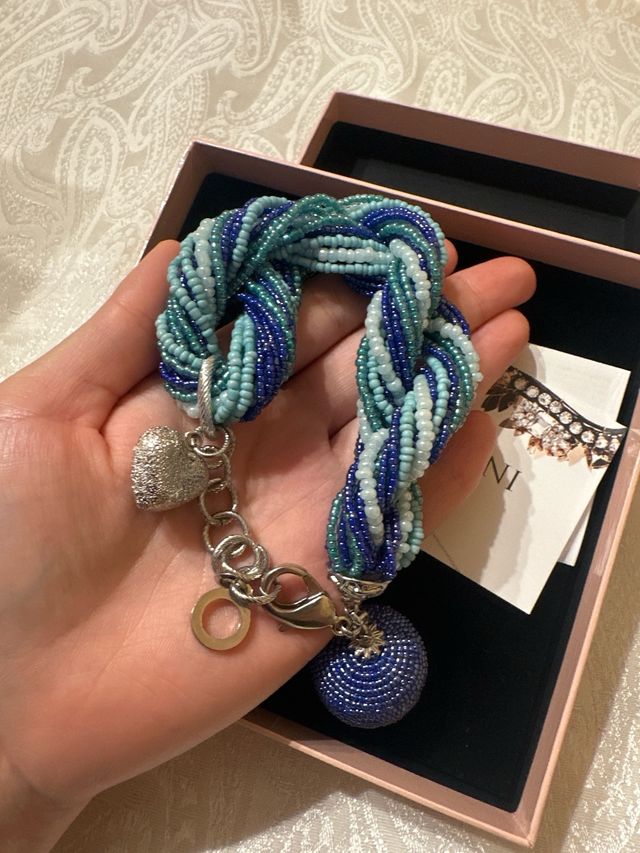 Bracciale intrecciato con ciondolo Ottaviani