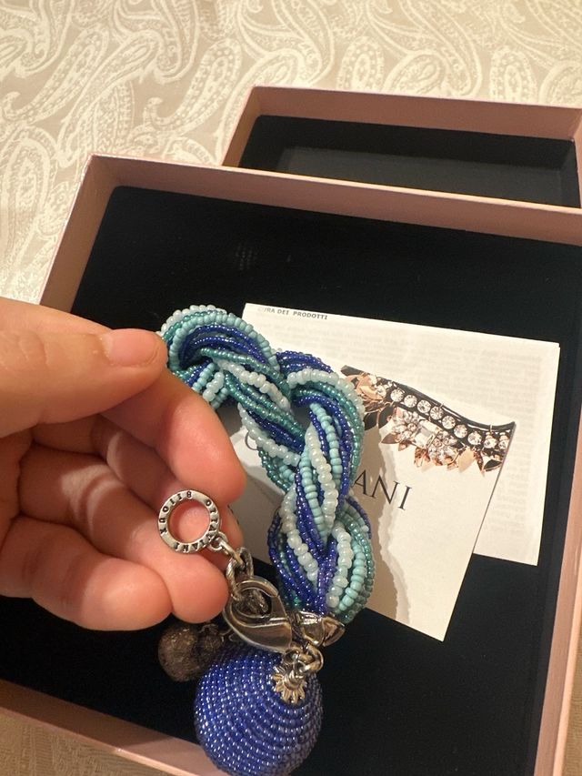 Bracciale intrecciato con ciondolo Ottaviani