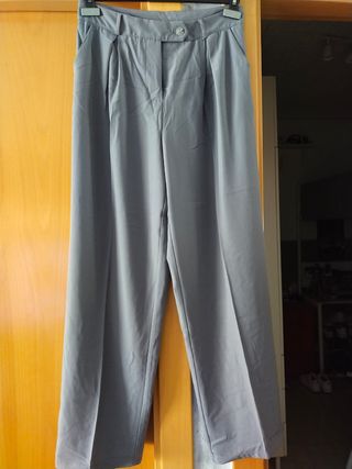 Pantalón recto de pinzas de chicmarca Dazy (Shein)