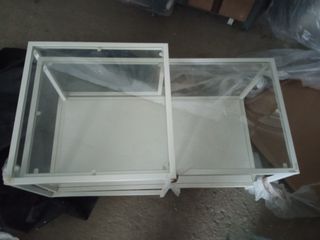 Mesa auxiliar de cristal para salón de ikea