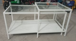 Mesa auxiliar de cristal para salón de ikea