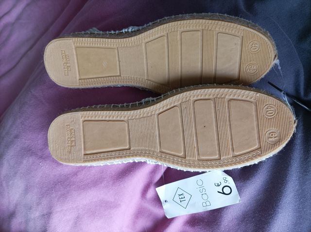 Alpargata 40 plateada