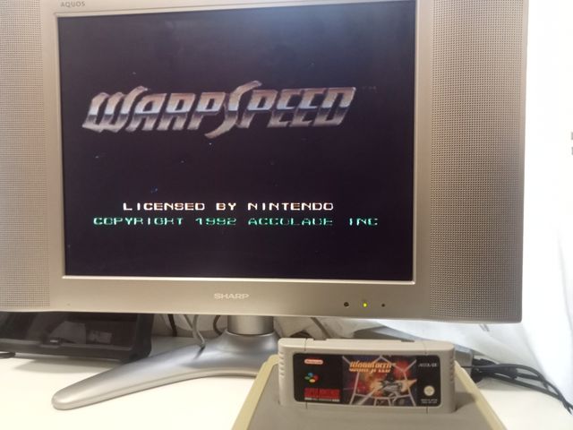 Warpspeed cartucho y manual ESP (SNES)
