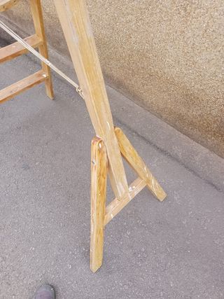 Escalera vintage de madera