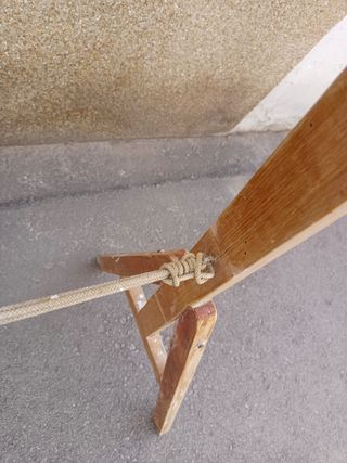 Escalera vintage de madera