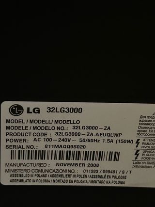 TV LG 32 pulgadas