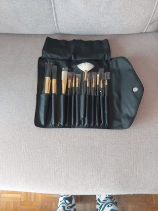 Manta de pinceles para maquillaje