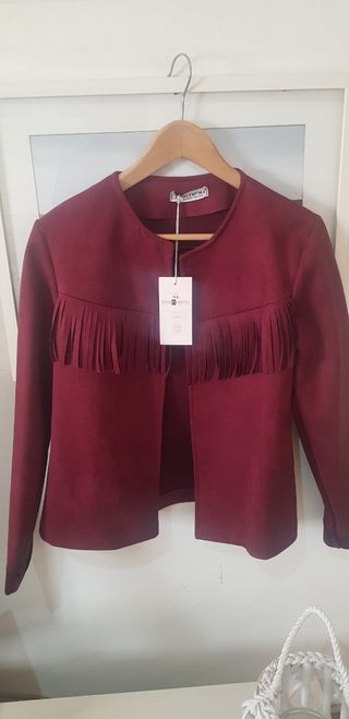 Chaqueta de antelina T. 40